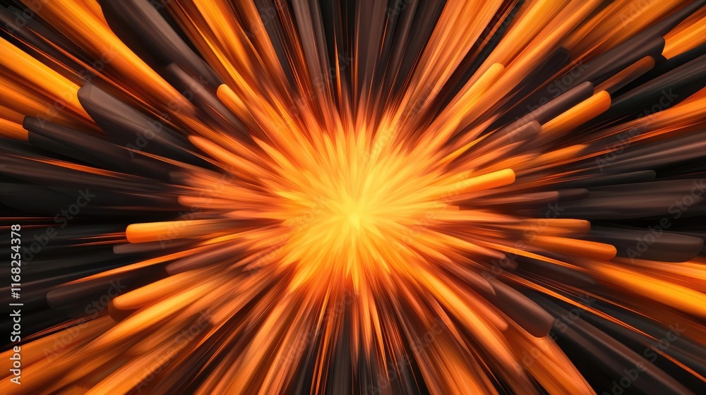 Aufkleber Burst abstract background concept. Dynamic explosion of colors creating a vibrant visual effect for creative projects.