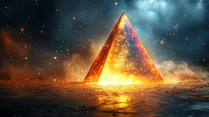 A beam of light passes through a prism creating a spectrum of colors symbolizing the unfolding of diverse ideas, creativity, and the beauty of chaos transforming into clarity

