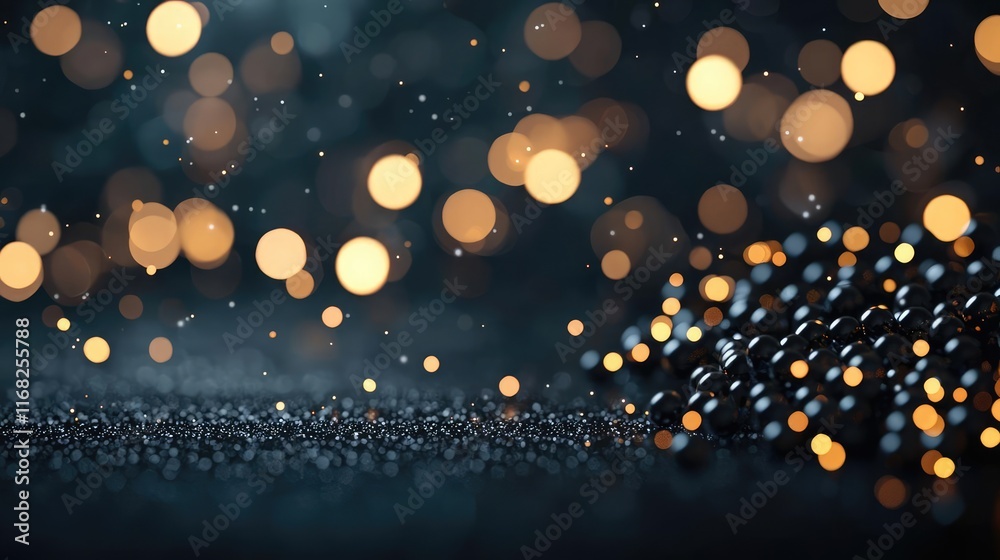 Aufkleber Grungy abstract background idea. A mesmerizing display of sparkling bokeh lights creating a dreamy atmosphere.