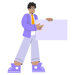 Businessman. Flat Vector Illustration