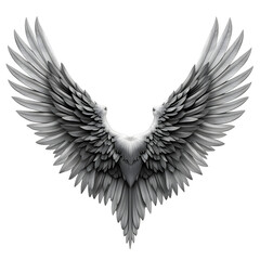 Obraz premium Wings isolated on transparent background. Cut out or PNG.