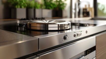 A modern sand frame design with a high-tech, automated mechanism and a premium, stainless steel construction