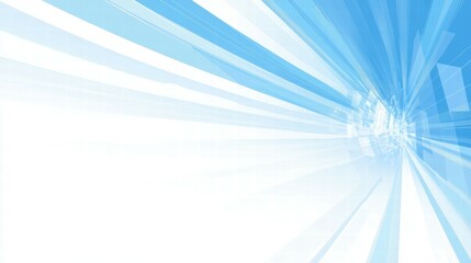 Abstract blue and white background with dynamic lines, ideal for digital design or presentations.