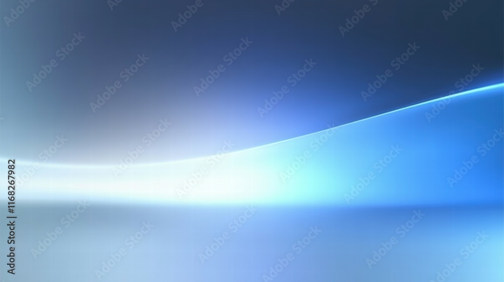 Poster A smooth gradient of blue hues creating a calming, abstract background.