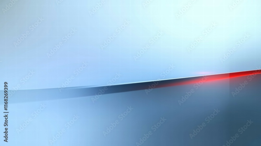 Poster Abstract design featuring soft gradients and curves in blue and red hues.