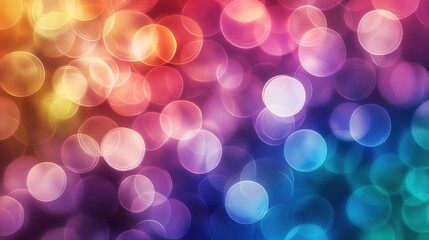 Abstract rainbow light bursts in circular patterns creating a lively background