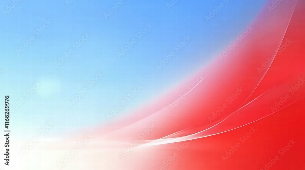 Poster A smooth gradient blending blue and red hues, creating a serene and dynamic background.