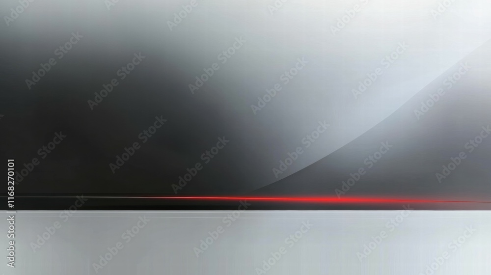 Aufkleber a sleek, modern gradient design with subtle red accents against a soft gray background.