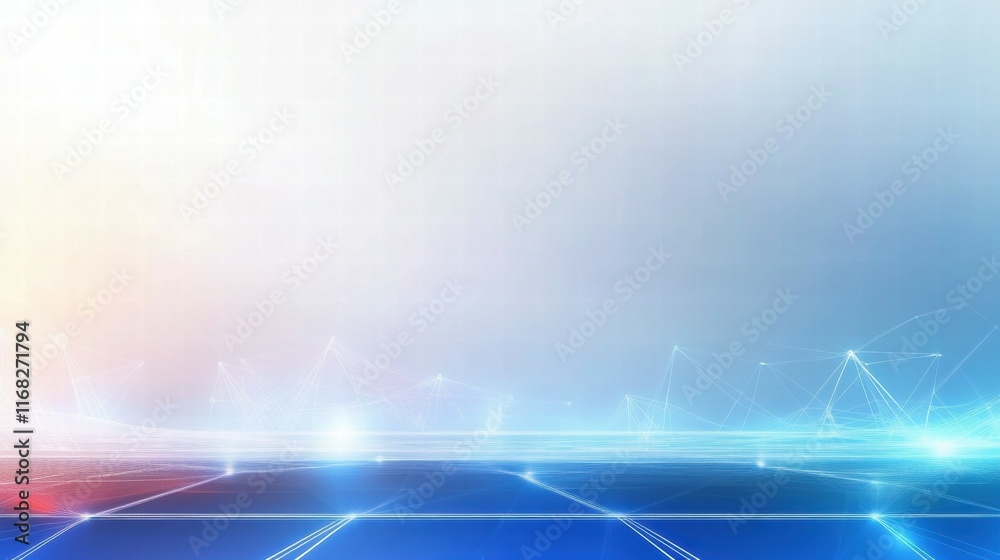 Poster A digital abstract background with light effects and a grid pattern for creative use.