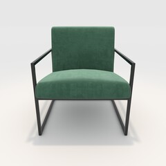 3d render armchair design element. Furniture Collection
