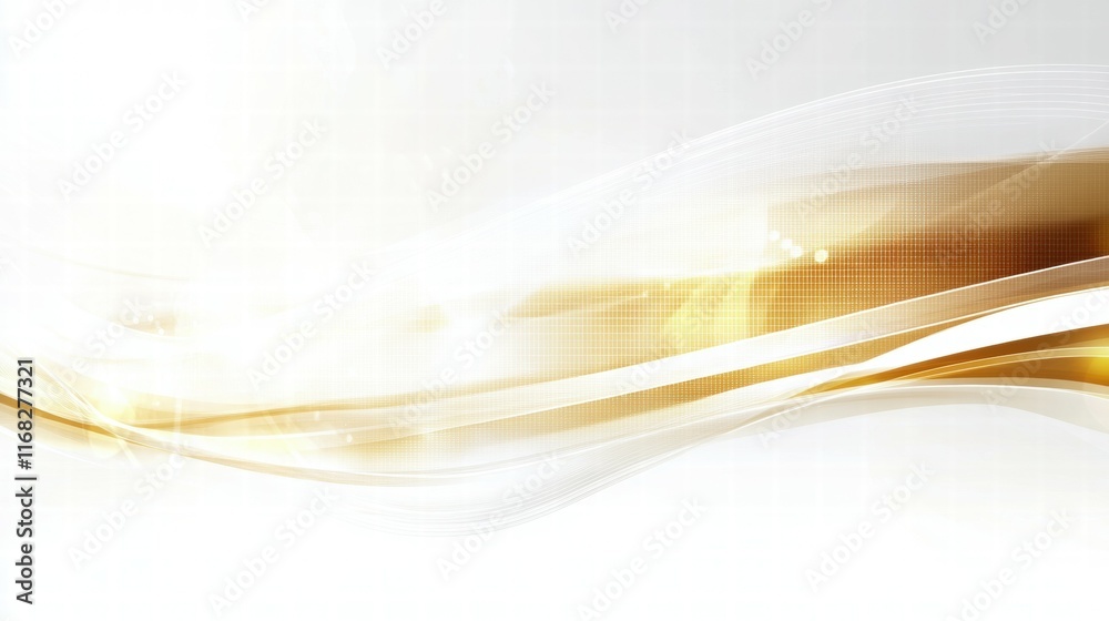 Poster Abstract design featuring smooth waves and light effects, suitable for backgrounds or graphics.