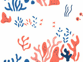 Abstract Illustration Coral Reef