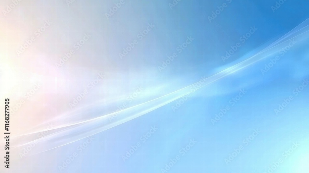 Poster A soft gradient background in shades of blue, creating a calming and serene atmosphere.