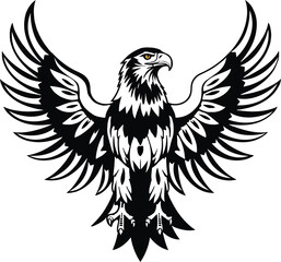 Eagle emblem black on white