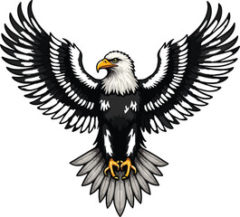 Eagle emblem black on white
