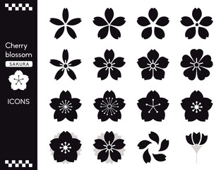 桜の花　アイコンセット（PNG）