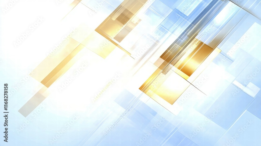 Aufkleber Abstract geometric design with light colors, creating a modern digital backdrop.