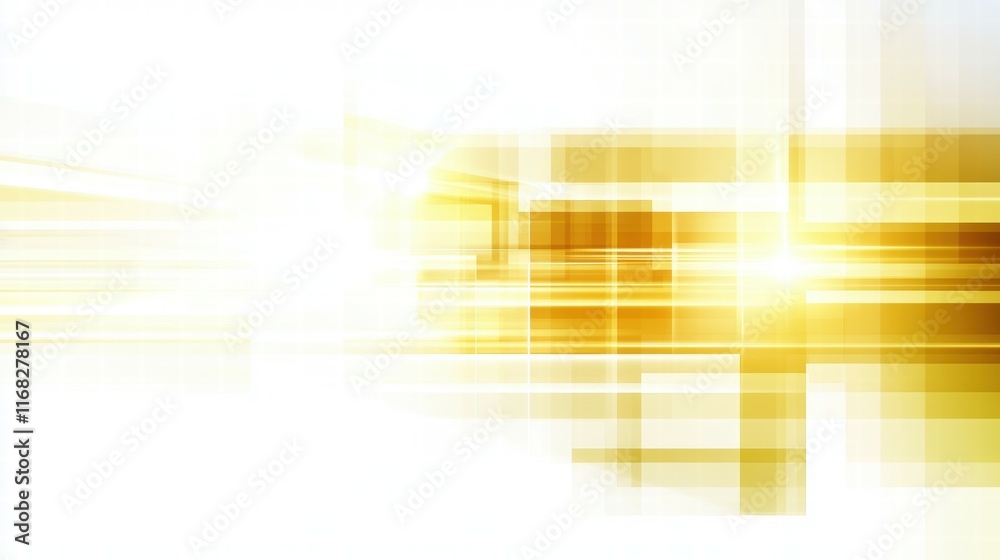 Aufkleber Abstract golden light patterns creating a dynamic, energetic visual effect.