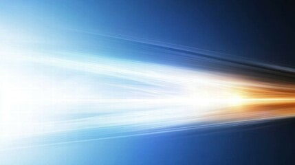 Abstract image depicting dynamic light streaks in blue and orange hues.