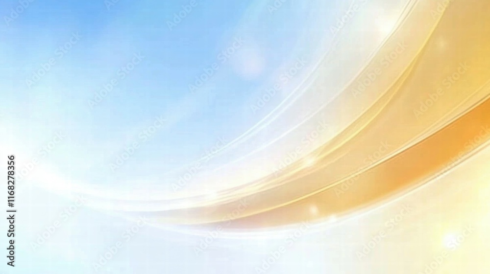 Poster A soft gradient background with light curves, creating a serene and modern aesthetic.