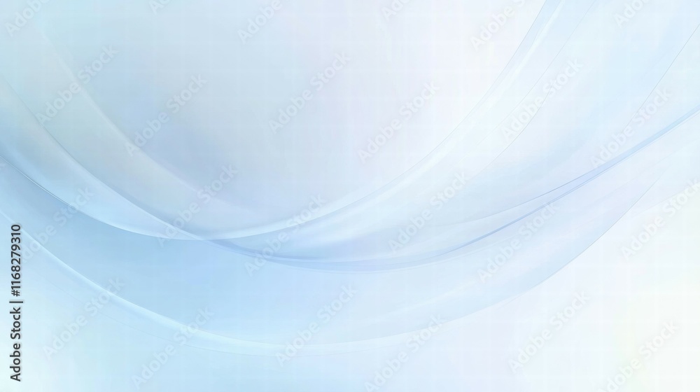 Poster soft blue abstract background with flowing lines, suitable for presentations or digital designs.