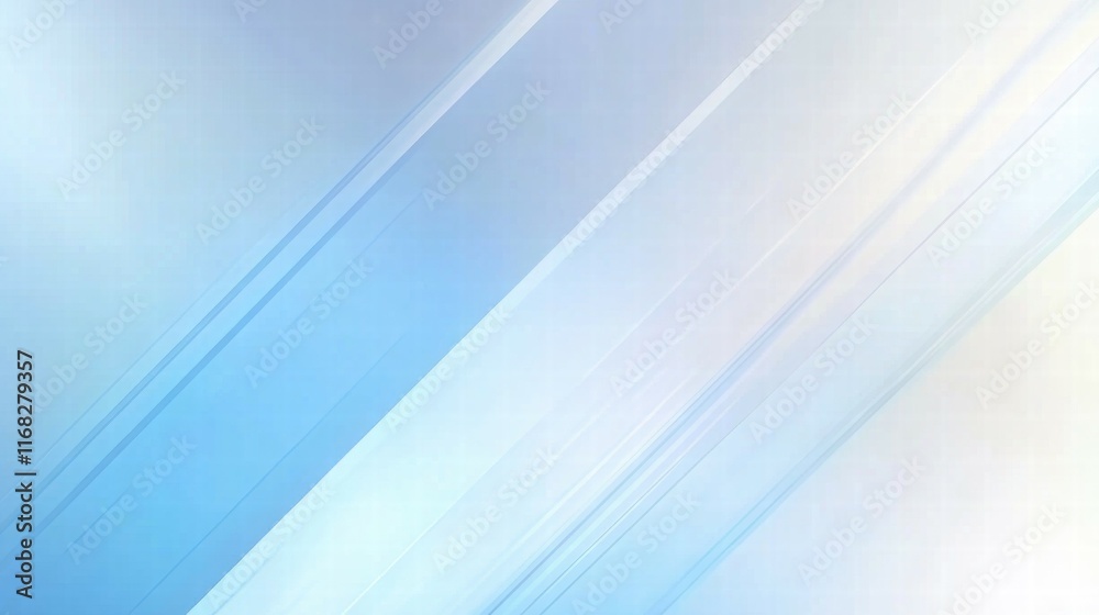 Poster A smooth gradient background featuring soft blue and white diagonal lines.