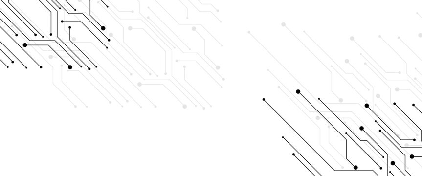 Abstract digital technology futuristic internet network speed connection white background. 