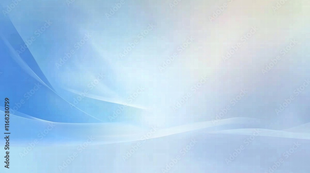 Poster Soft abstract background with gentle gradients and curves, ideal for digital design.