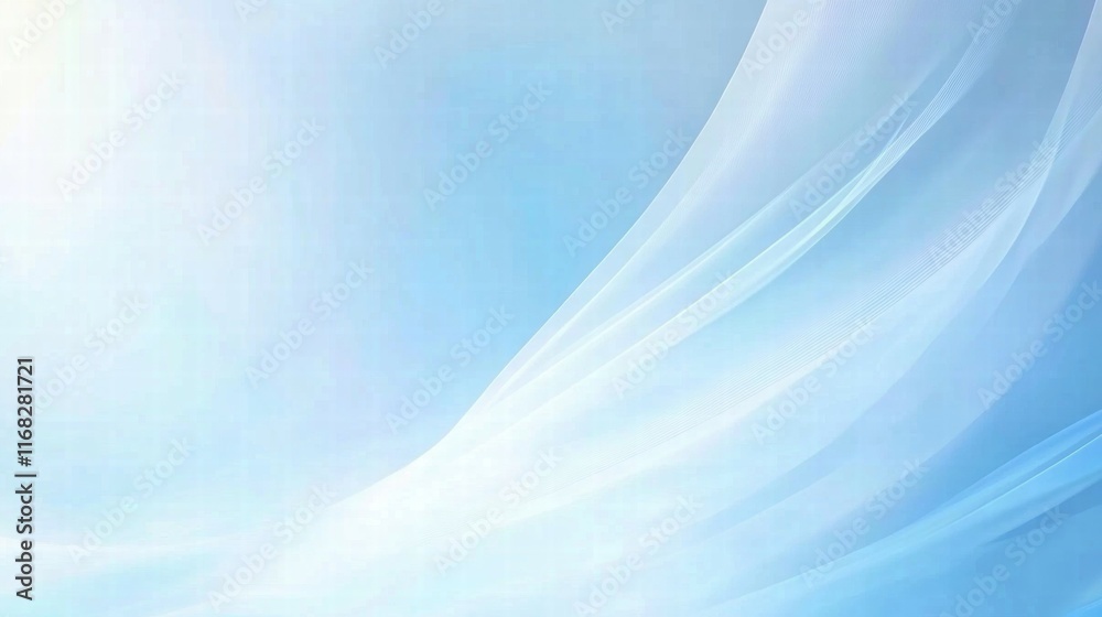 Poster A soft blue abstract background with flowing textures and gentle gradients.