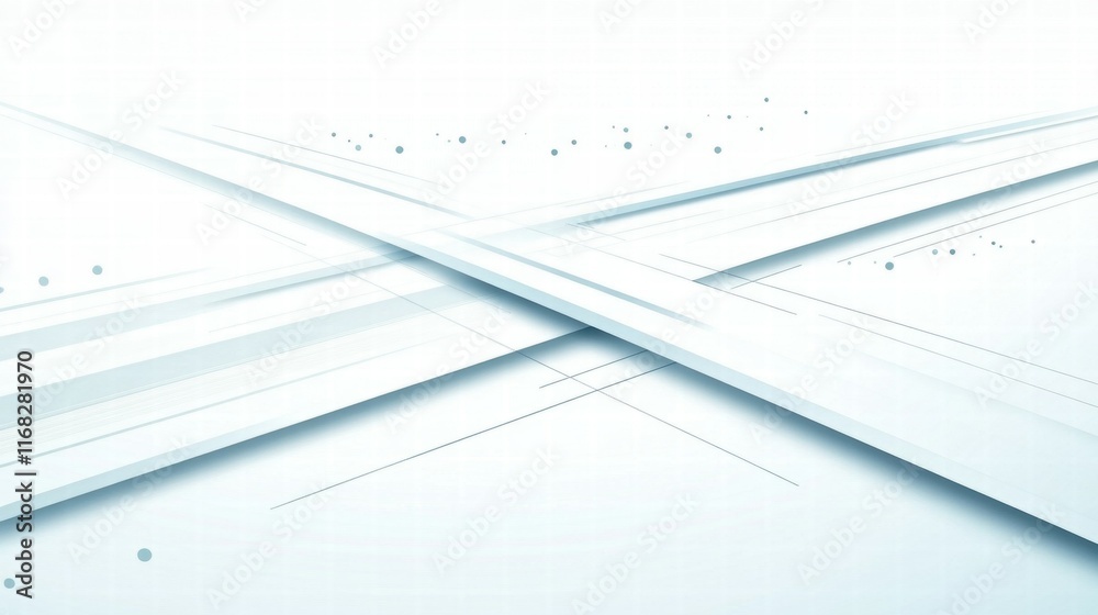 Aufkleber Abstract design with intersecting lines and soft gradients, suggesting movement and technology.
