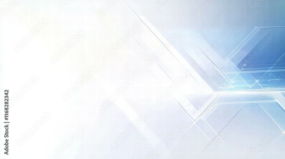 Poster abstract graphic design with light effects and geometric shapes for digital media.