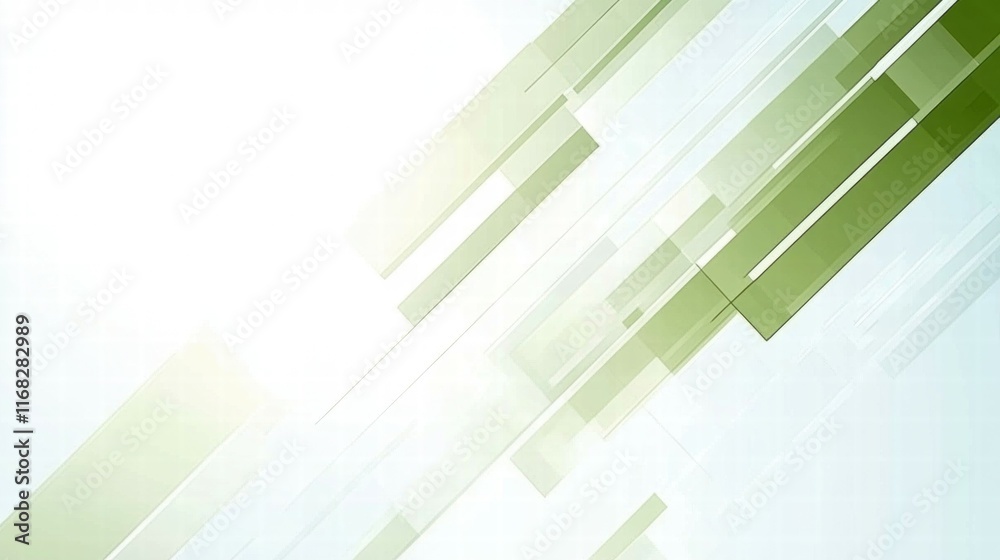 Poster abstract green geometric design with light effects, suitable for backgrounds or graphics.