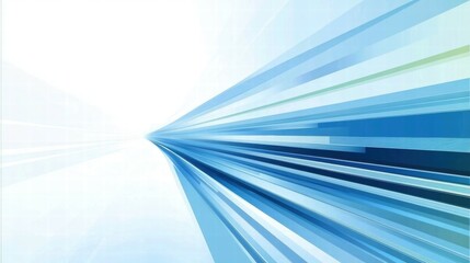 Abstract blue lines radiating outward, suggesting motion and depth.