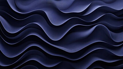 Obraz premium Abstract flowing liquid effect in shades of deep purple and navy, forming a mesmerizing wave-like texture.