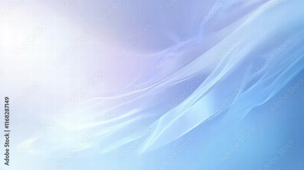 Poster Soft, flowing abstract design with gentle colors, creating a serene and calming atmosphere.