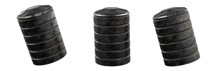 Sci-fi Barrel isolated on white