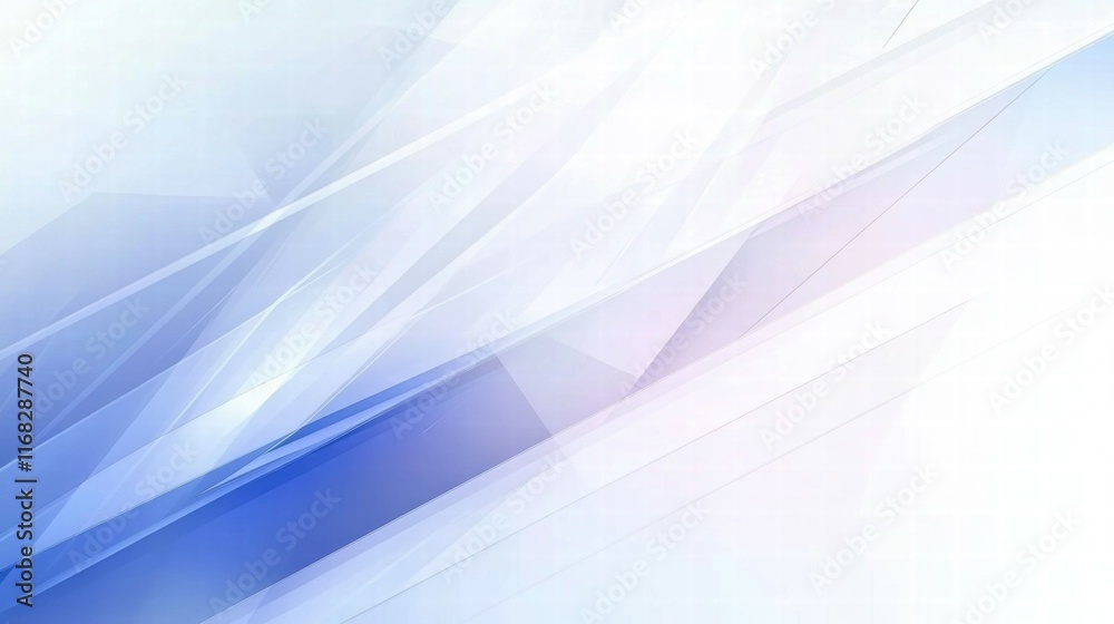 Poster abstract blue and white geometric background with layered shapes for design purposes.