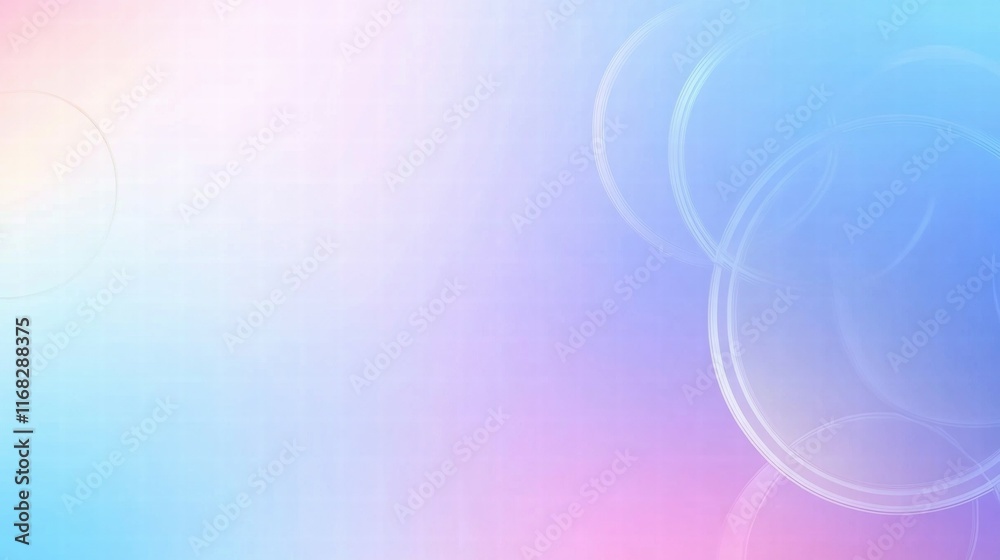Aufkleber A soft gradient background featuring pastel colors and circular shapes for design use.