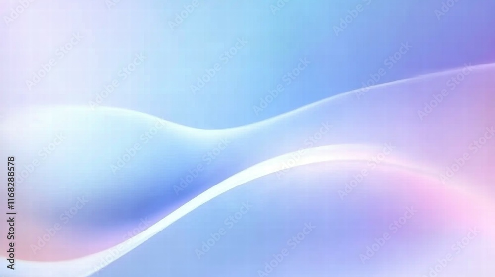 Poster An abstract gradient background with smooth curves and soft pastel colors.