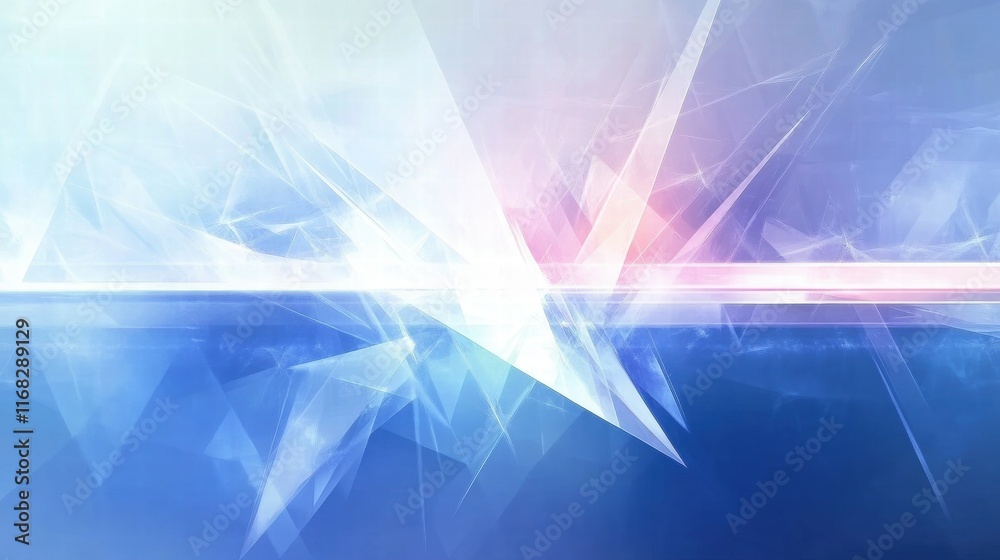 Aufkleber abstract digital background with light effects and geometric shapes.