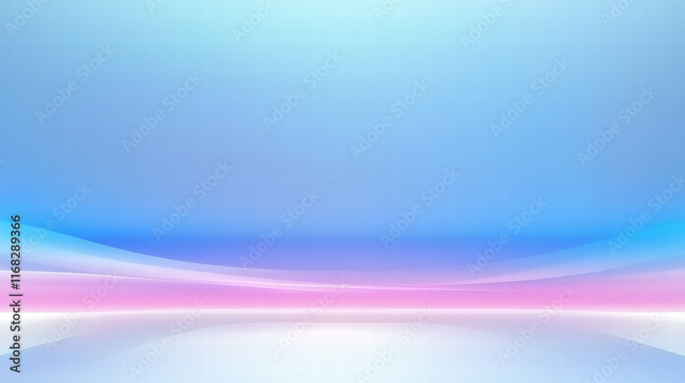 Aufkleber a smooth gradient background with soft curves in blue and pink hues, ideal for digital design.