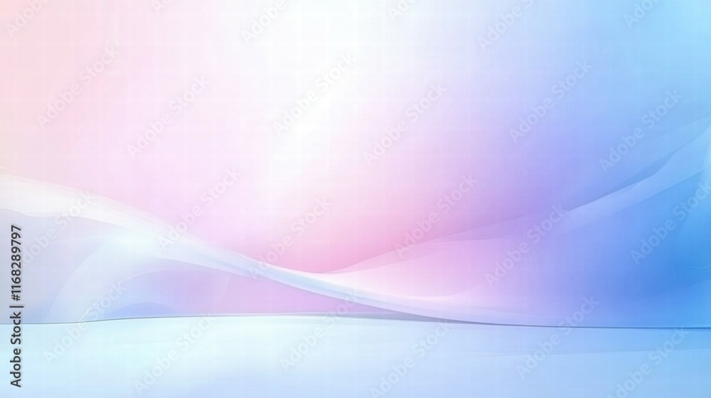 Poster soft gradient background with gentle curves in pastel colors, ideal for digital design.