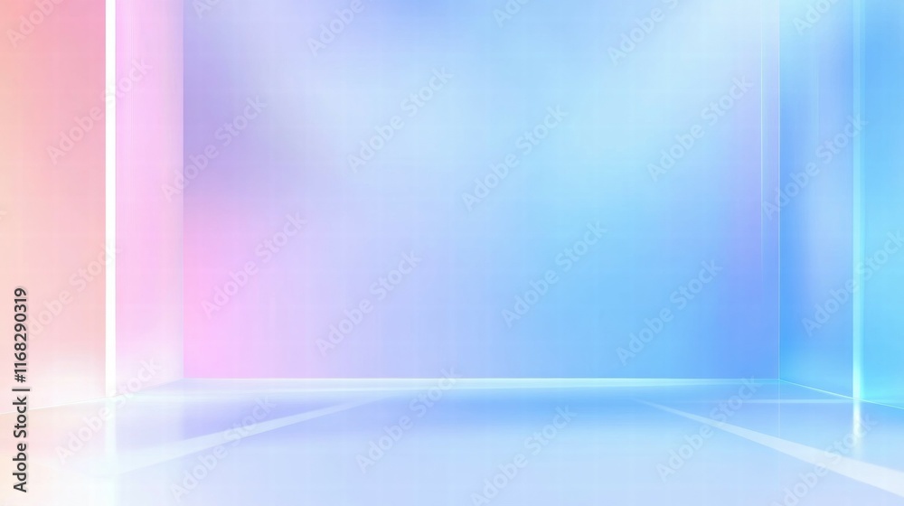 Poster a soft gradient background with a futuristic look, ideal for presentations or digital content.