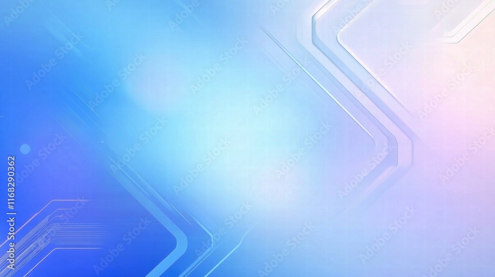 Poster abstract blue and pink background with geometric shapes for digital design.