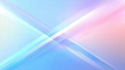 Fototapeta premium A soft, abstract gradient background with intersecting light beams in pastel colors.