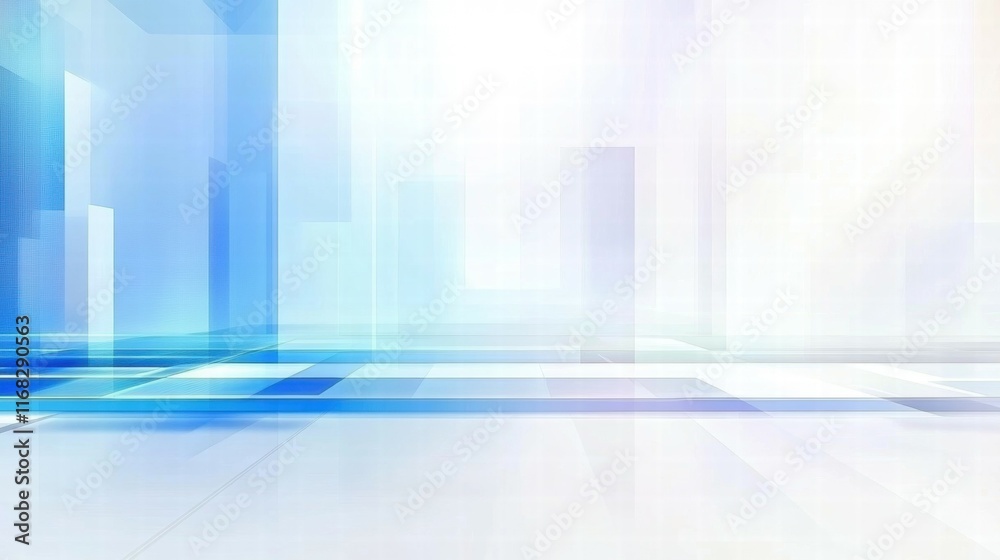 Aufkleber abstract digital background with soft blue and white tones, suitable for presentations.
