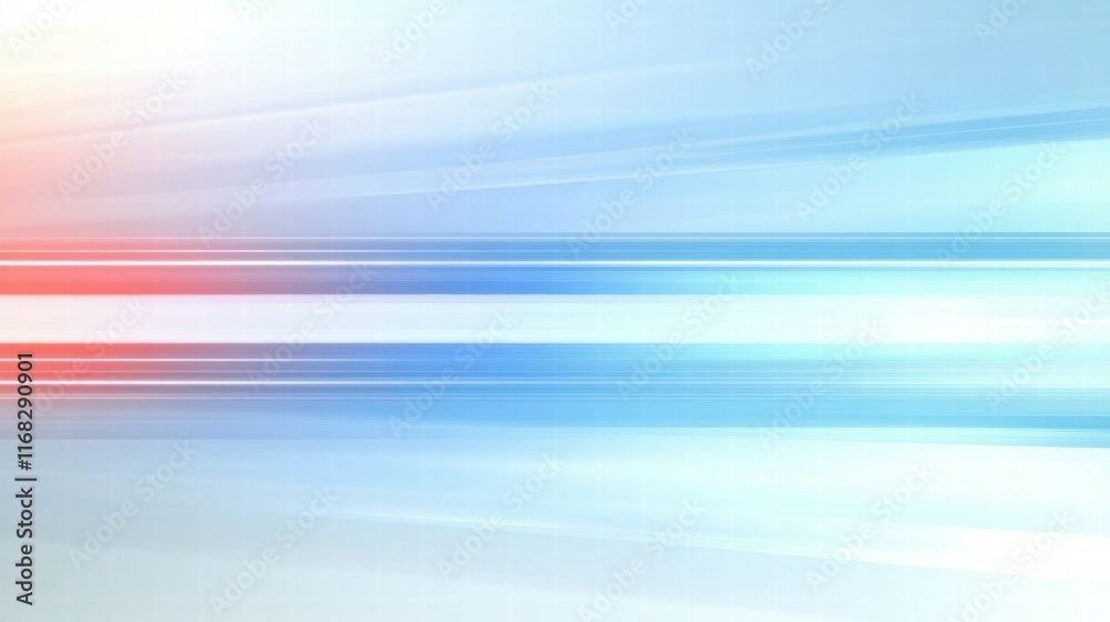 Aufkleber Abstract blue and red gradient background with horizontal lines for design purposes.