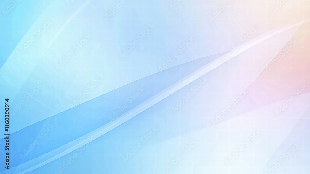 Poster Soft gradient background with flowing lines, ideal for digital designs or presentations.