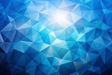 Obraz premium abstract blue triangle background