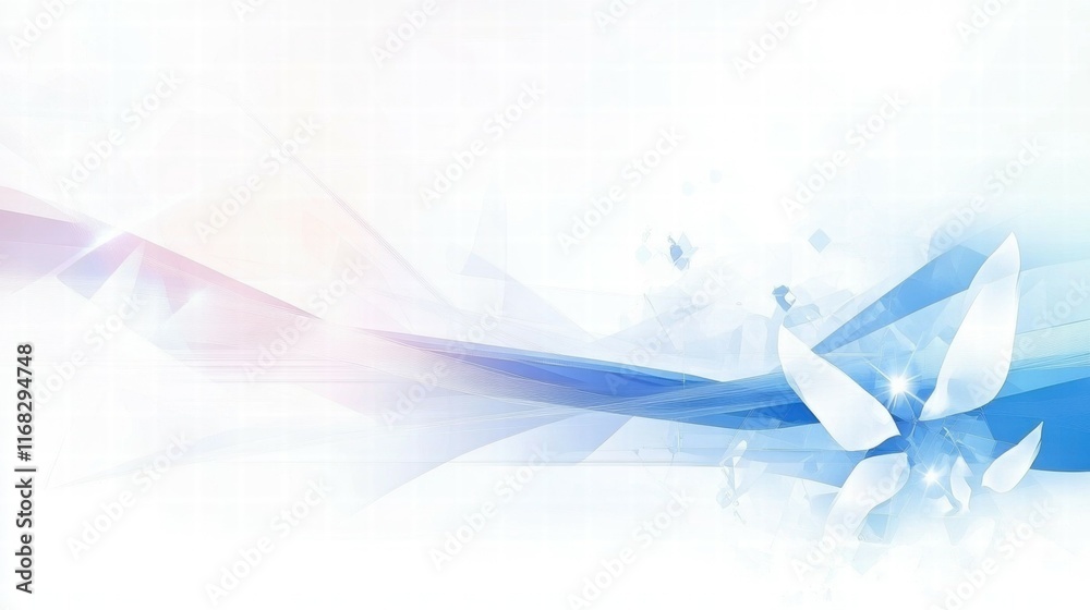 Poster abstract design featuring soft colors and butterfly motifs, ideal for backgrounds or graphics.